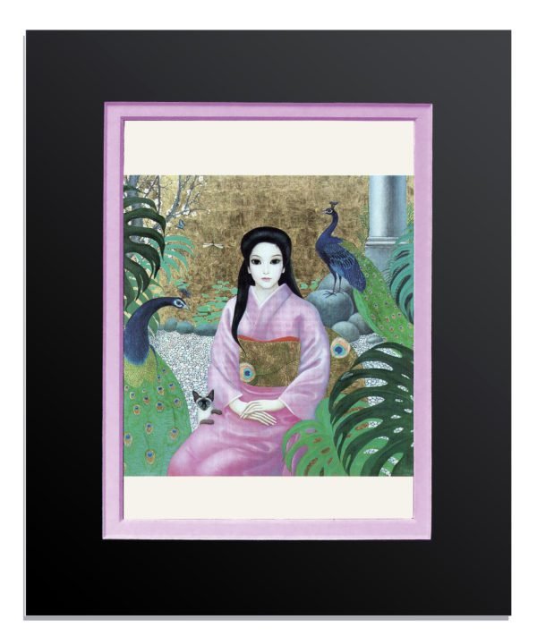 Madam Butterfly Double Matted Card