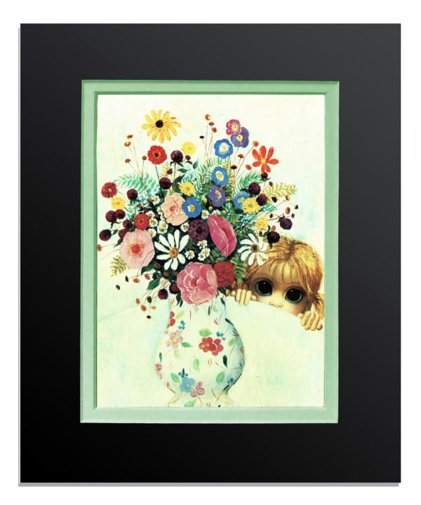 Peek A Boo-quet Double Matted Card